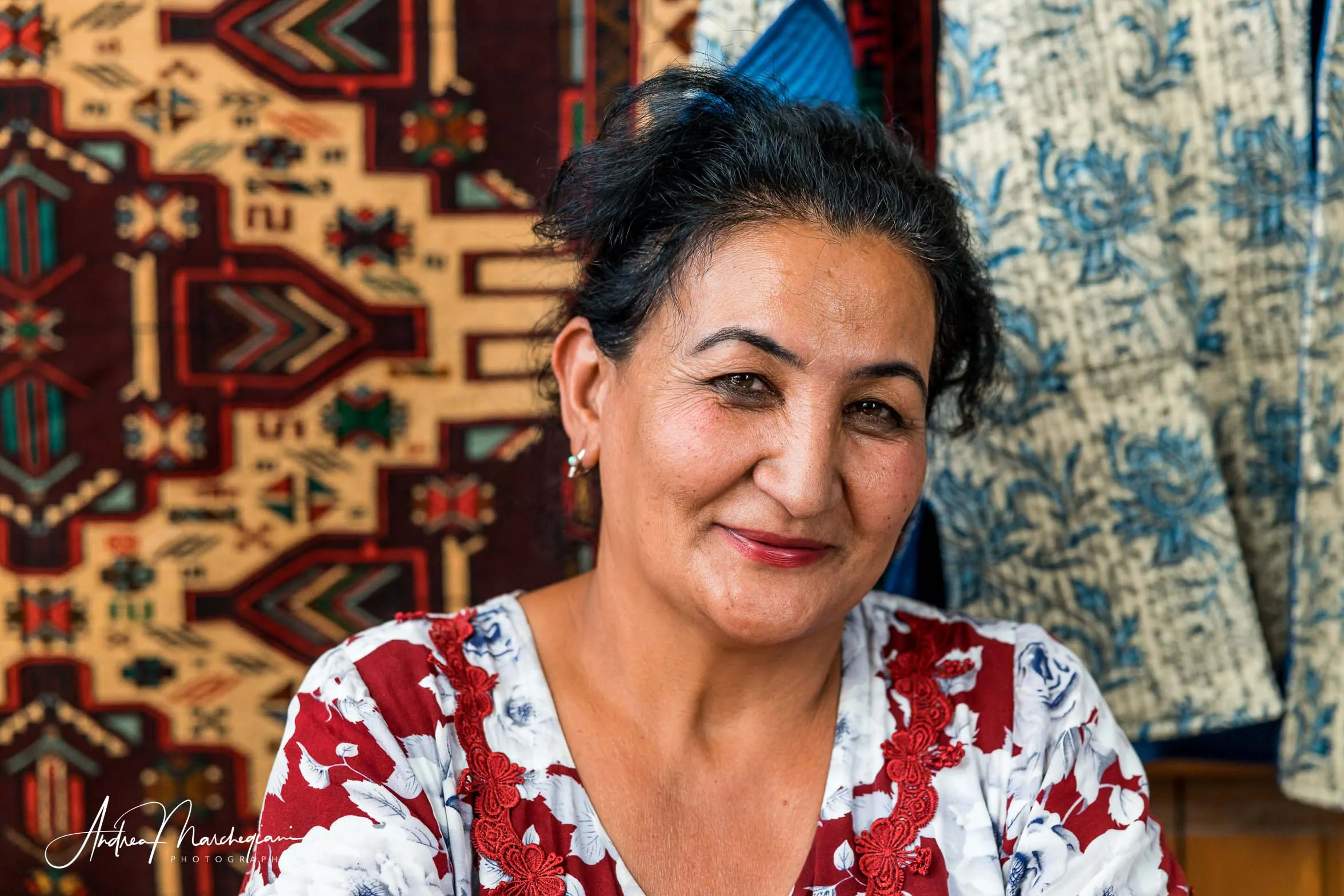 Portrait of an Uzbek woman