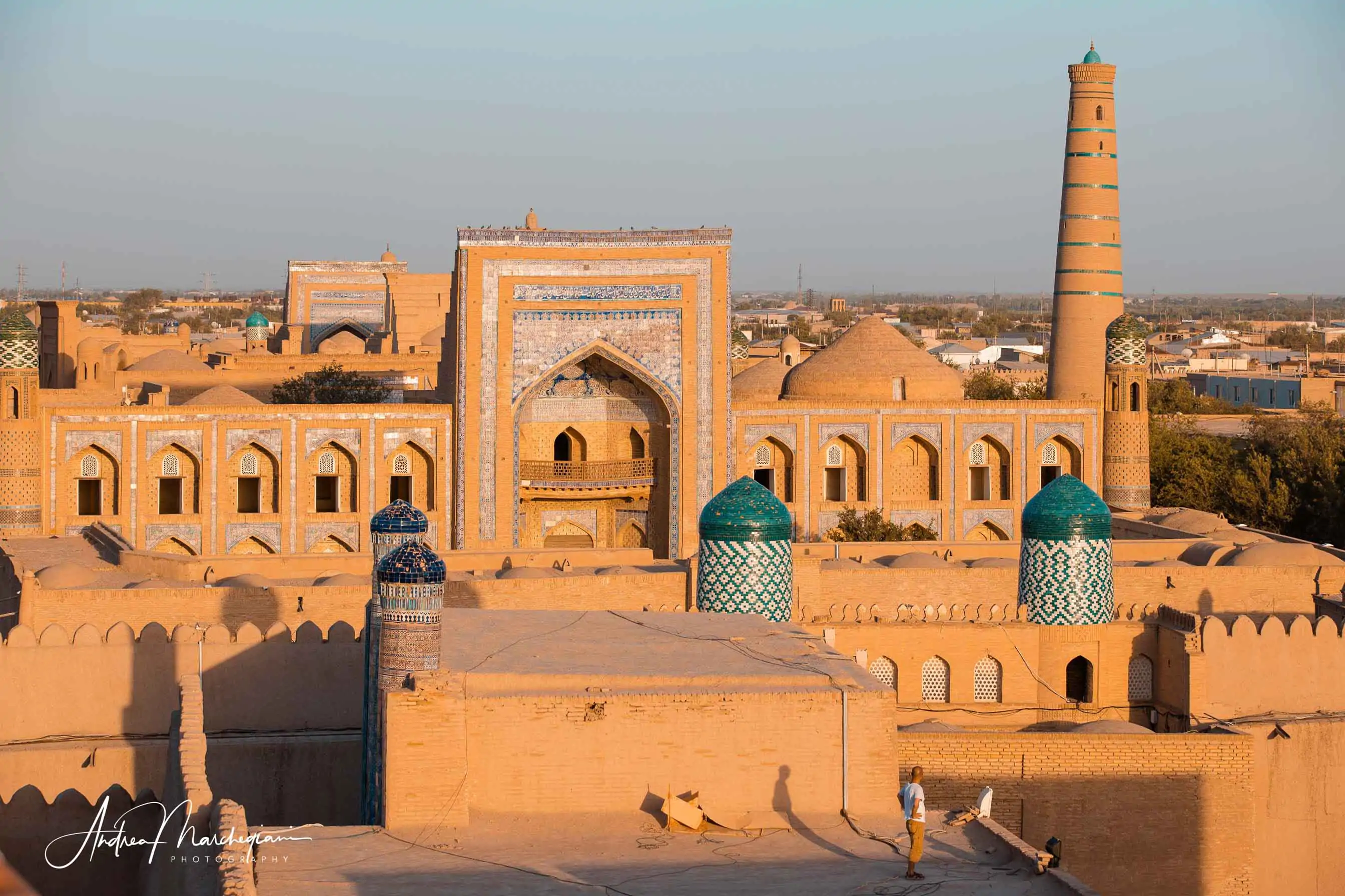 Veduta di Khiva dalle mura occidentali