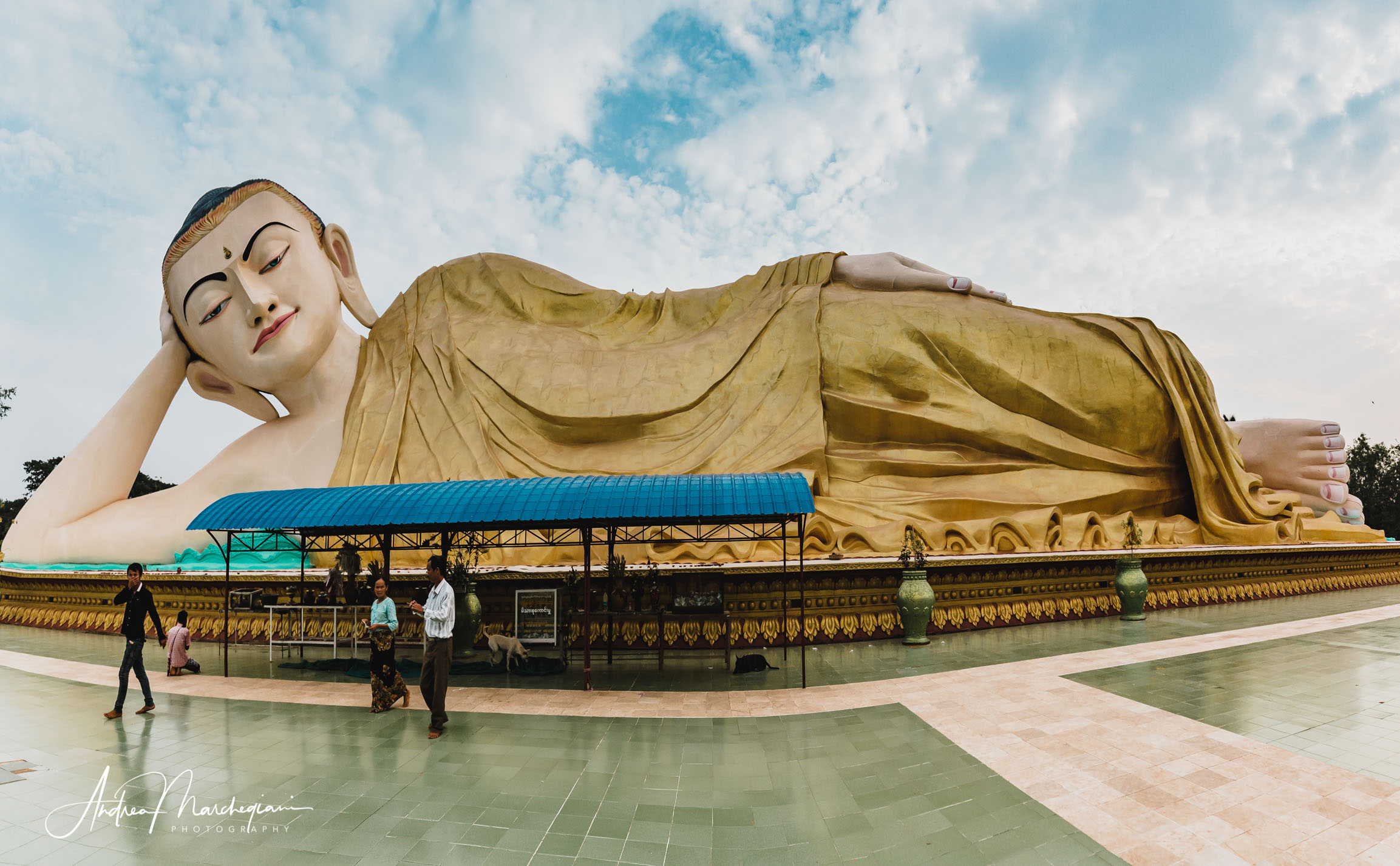 Reclined Buddha, Mya Tha Lyaung, Bago, Myanmar