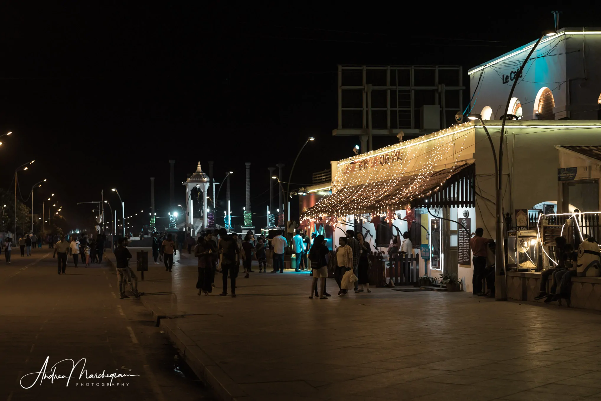 Il lungomare di Pondicherry